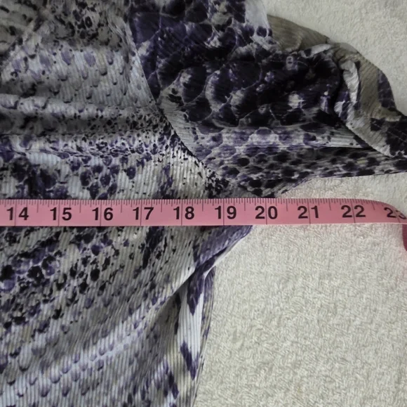 Andrew Marc Size 6 Backless Dress with Snake Print - Blue and Gray - Picture 12 of 12